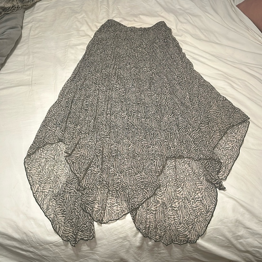 Hugh waisted Multi length long skirt